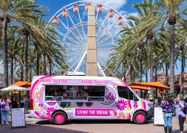 Barbie Truck Tour at Irvine Spectrum Center