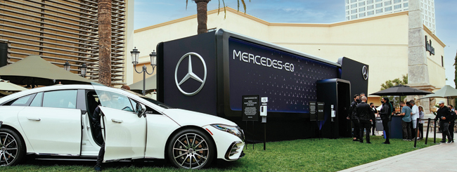 Mercedes-Benz brand activation at Fashion Island in Newport Beach, CA