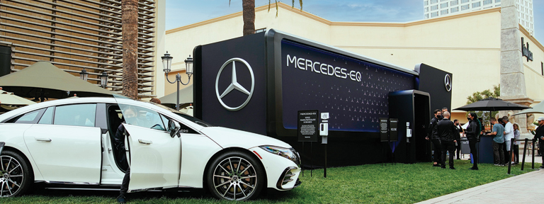 Mercedes-Benz brand activation at Fashion Island in Newport Beach, CA