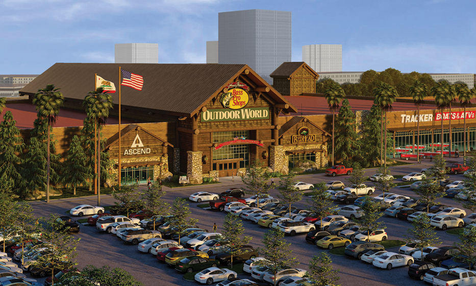 Bass Pro Shops rendering at Alton Marketplace in Irvine