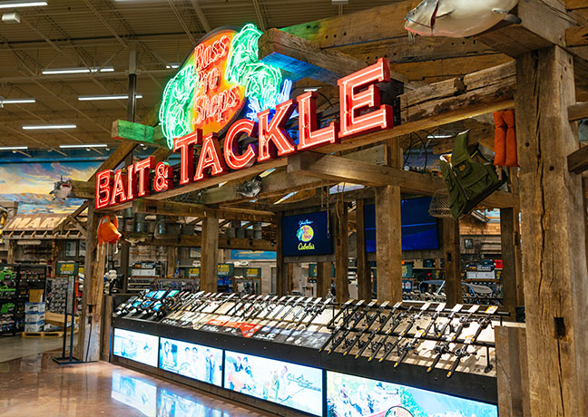  Bait & Tackle section at Bass Pro Shops