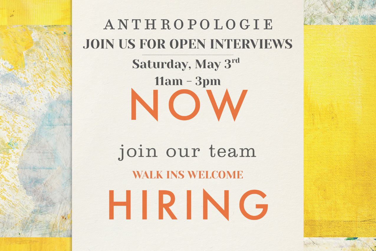 Anthropologie Hiring Event
