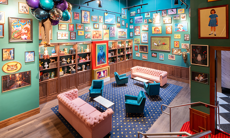 Interior of Hijinx Hotel at Irvine Spectrum Center