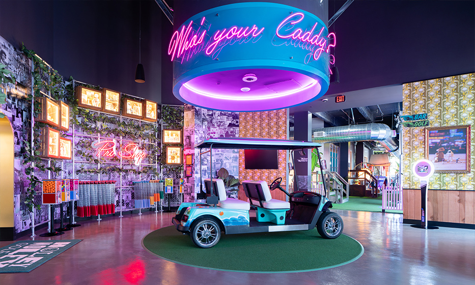 Holey Moley interior at Irvine Spectrum Center